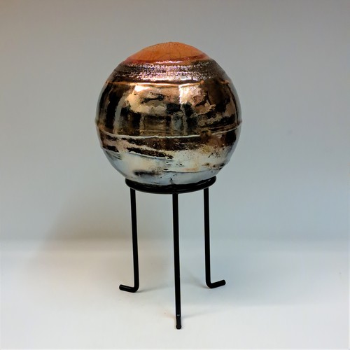 #230755 Raku Glitter Globe Small $48 at Hunter Wolff Gallery
